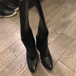 NWOT Nine West Black Leather Boots